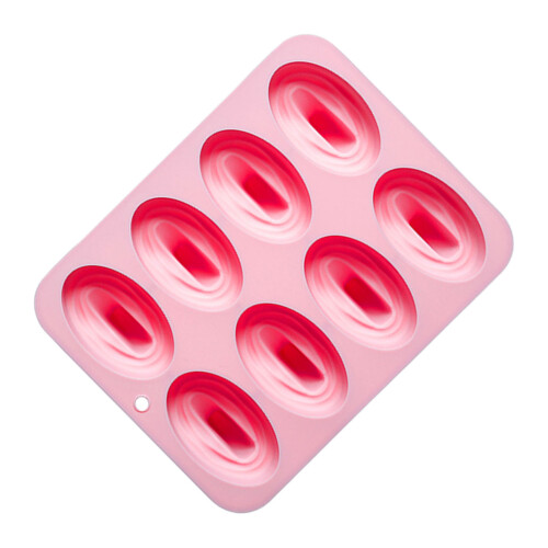 Durable Silicone Shark Fin Tray Creates 8 Perfectly Shape-Pink