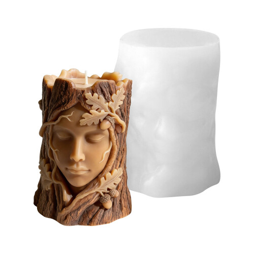 Creative Tree With Human Figure Silicone Mould For Handmade