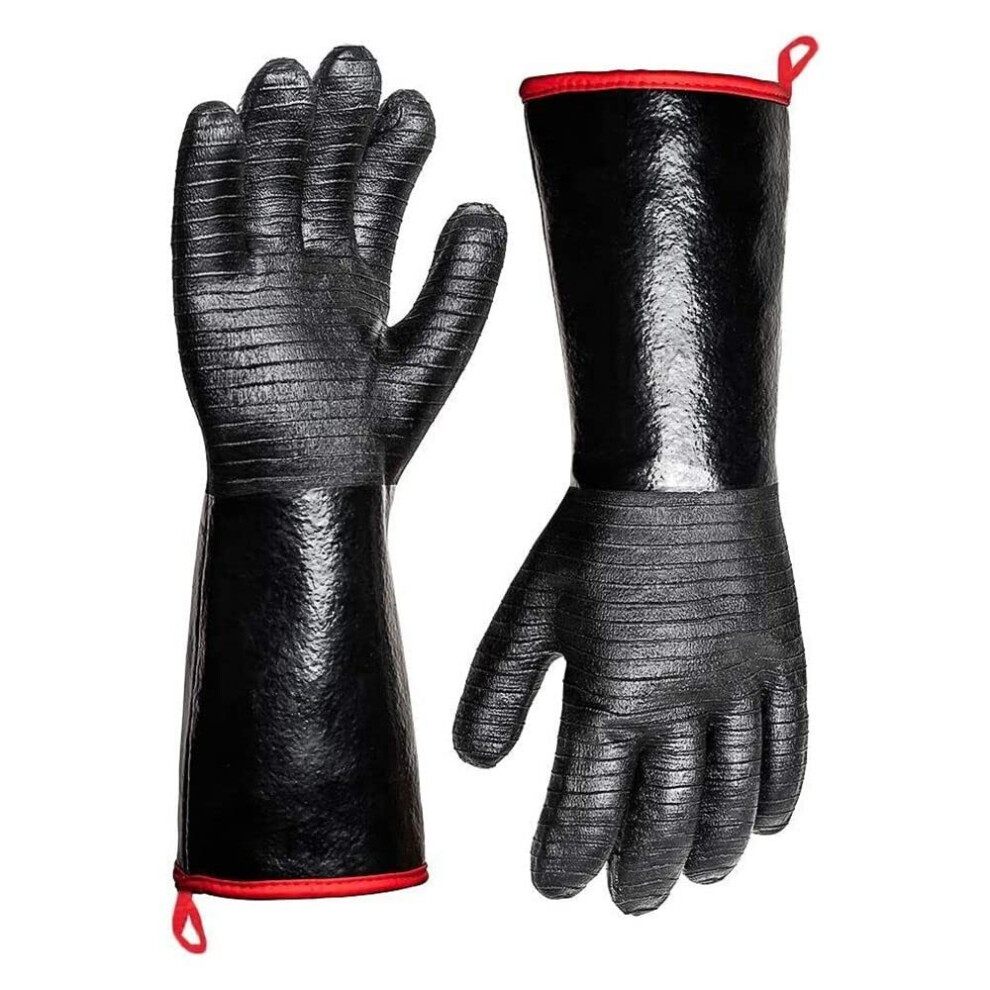 17 Inch Heat Resistant Bbq Cooking Gloves With Nonslip Grip For Grilling Baking And Welding 9310869832843