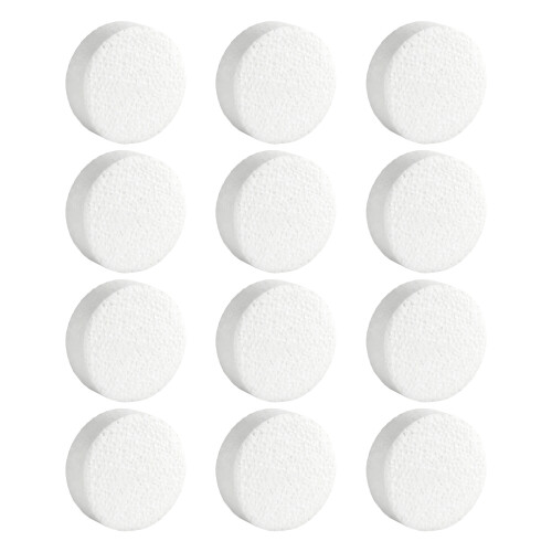 12 Stuks Lichtgewicht Wit Schuim Cirkels 3Inch Polystyreen