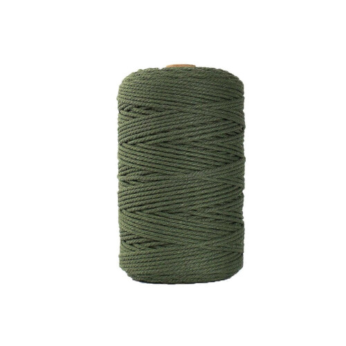 Νήμα μακραμέ DYI 3 mm x 100 m Διακοσμητικό στημόνι από βαμβάκι για πλέξιμο και χειροτ