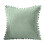 Plush Pillowcase with Pom-poms Green Polyester 2