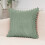 Plush Pillowcase with Pom-poms Green Polyester 4