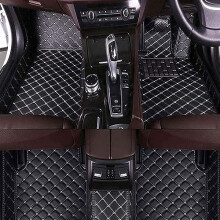 Custom Leather Car Floor Mats for Toyota Fortuner 20162023, All Weather NonSlip Full Coverage Liners Black Beige