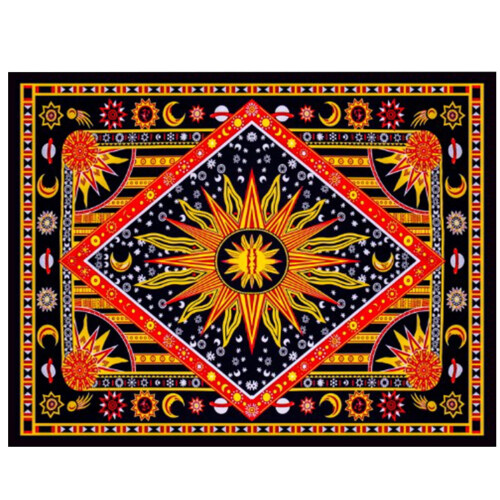 Sun Moon Celestial Tapestry Boho Wall Hanging 1