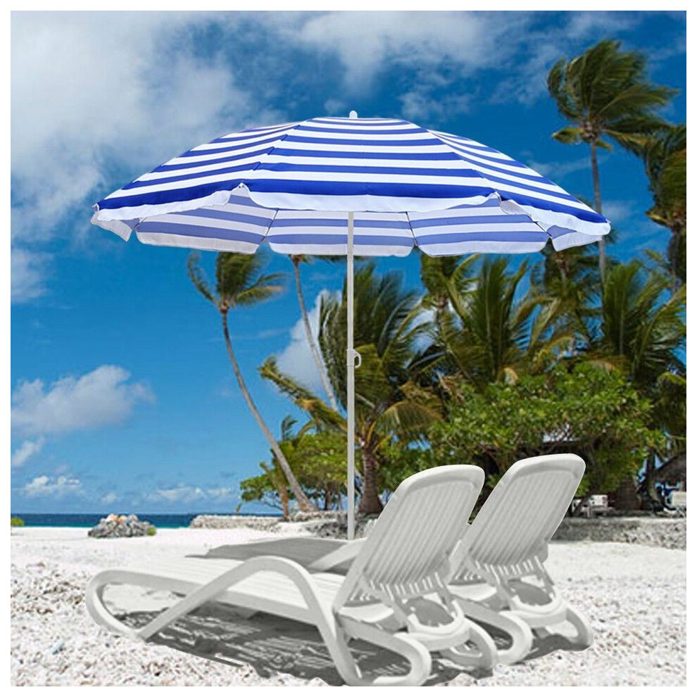 Outdoor Garden Beach Patio Tilt Umbrella Parasol Sun Shade Tilting