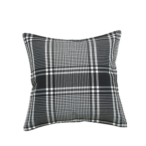 Linen Pillowcase with Lattice Edge Design 45x45 cm 2