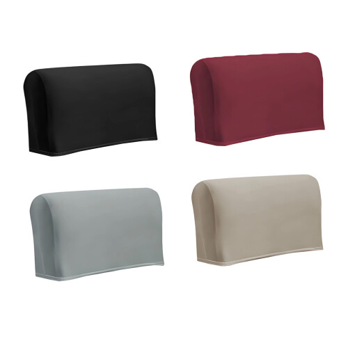 Polyester Headrest Cover For Offices Chairs With-Light Grey 1