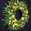 Artificial Spring Wreath 60X60cm Realistic Simulation Flower 7