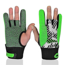 (M) Antislip bowlinghandschoenen met zichtbare vingers, slijtvaste siliconen sportbowlinghandschoen