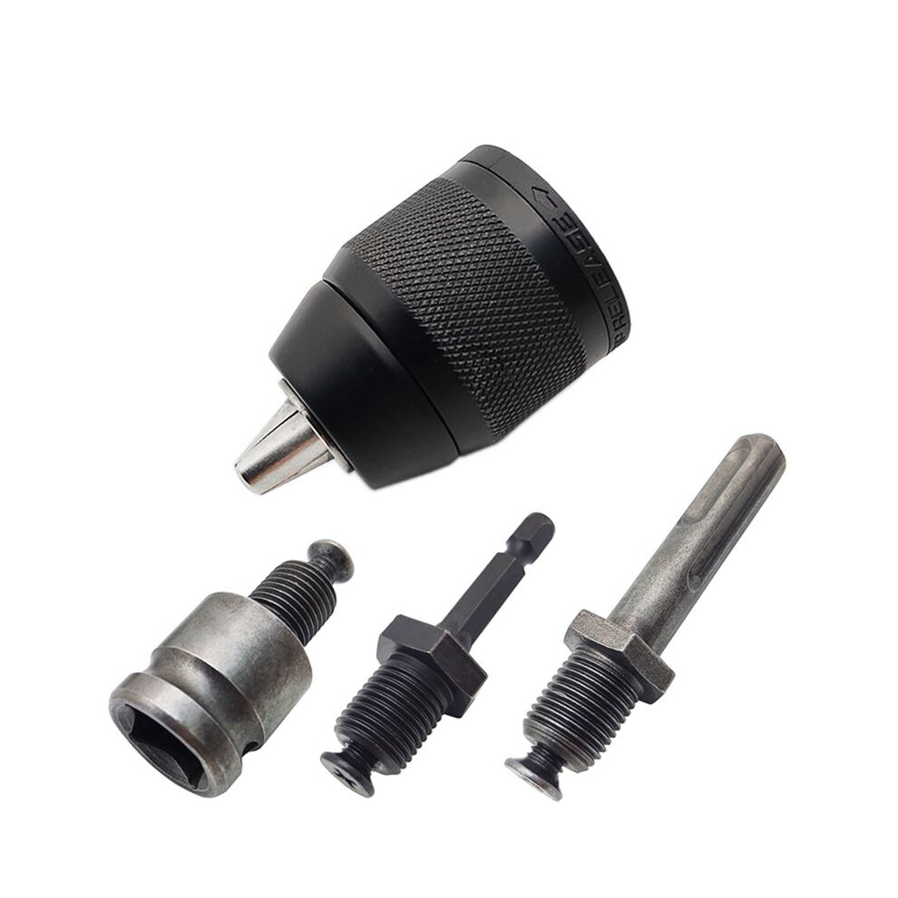 2-13Mm Keyless 3-Jaw 1/20-20Unf Drill Chuck Quick Change Adapter Sds- Shanks 1/4Inch Hex Square Fit Rotarys Hammer 6031015852708