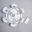 Ventilatore da soffitto a LED a forma di U con luce regolabile tramite telecomando. 5