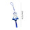 Blue Eyes Metal Wind Chimes with Tassel and Bell 3