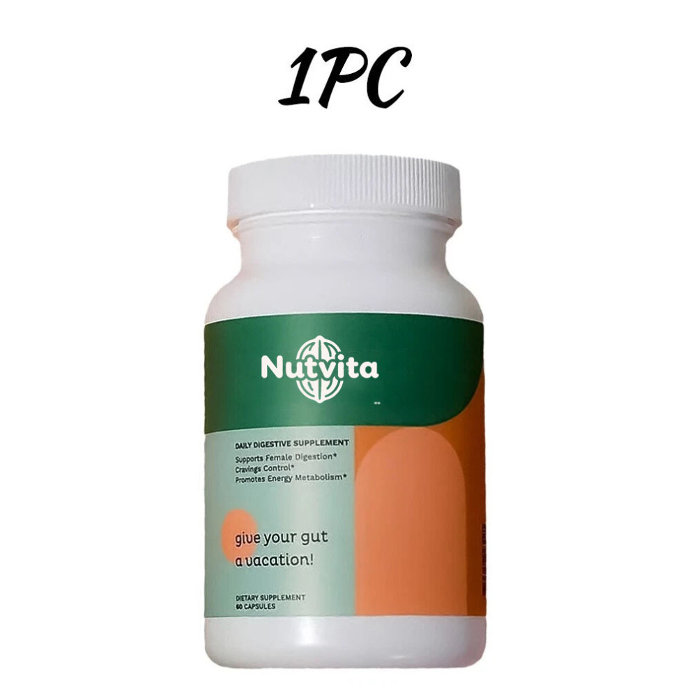 (1 PCS) Supplement for Gut Health - Gas and Bloating Relief Constipation 60 Counts