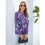 Damen Lässiger Strickpullover mit Schmetterlingsdruck, Langarm, Rundhalsausschnitt Lila M 8