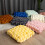Washranp Knot Throw Pillow Solid Color Spandex 18x18 Inch 2