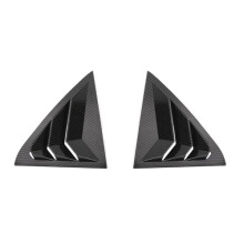 Carbon Fiber Rear Side Window Louvers and Air Vent Trim Cover for Chrysler 300 2011‑2021 Direct‑Fit Styling
