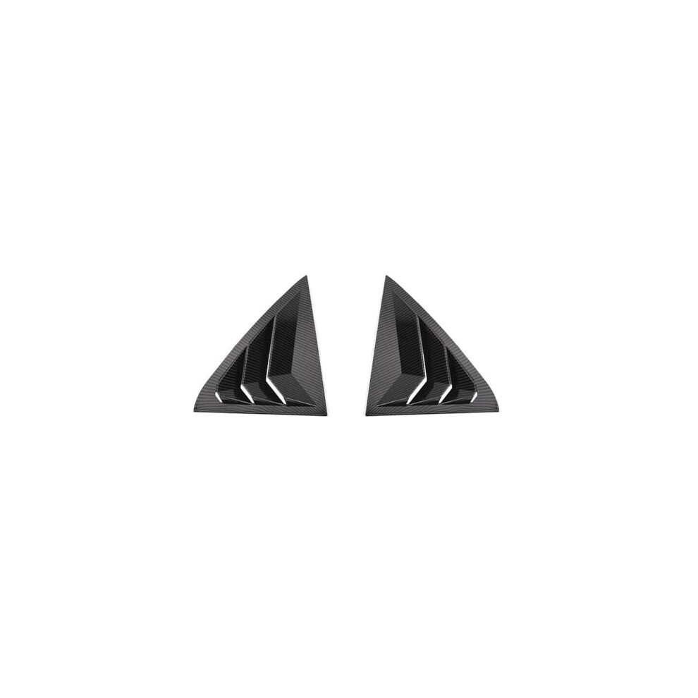 Carbon Fiber Rear Side Window Louvers And Air Vent Trim Cover For Chrysler 300 2011Â2021 DirectâFit Styling Black 9330225828747
