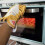 Cotton Oven Mitts with Hanging Loop, Heat Resistant 5