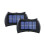 Solcellsvägglampor svarta IP65 2-pack 2
