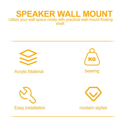Acrylic Floating Wall Shelf – Waterproof, Strong Adhesive 1