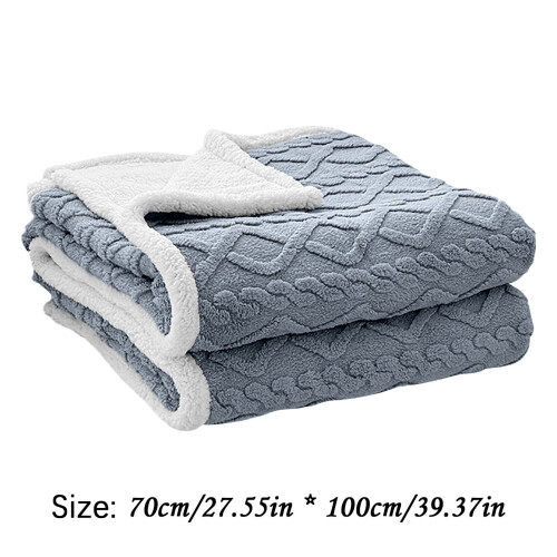 Lilac Fleece Throw Blanket 2.3 x 3.3 ft 2