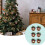 Christmas Cloth Bag Balls Red Plaid 6cm 3