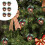 Christmas Cloth Bag Balls Red Plaid 6cm 4