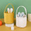 Easter bunny bags burlap jute 4 pack 4
