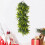 Guirlanda de Natal de rattan Hiroekza, 56 cm (22 polegadas), verde 4
