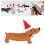 Black Dachshund Felt Christmas Ornament 1 Piece 4