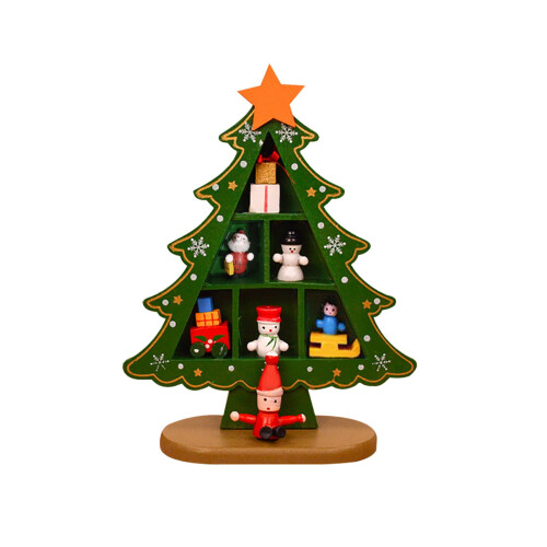 Wooden Christmas Tree Desktop Decoration Indoor 1