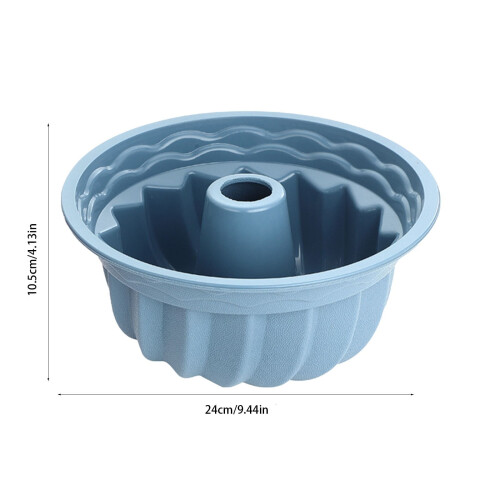 Silikone Savarin kageform, non-stick dampbagning chiffon ring bageform 2