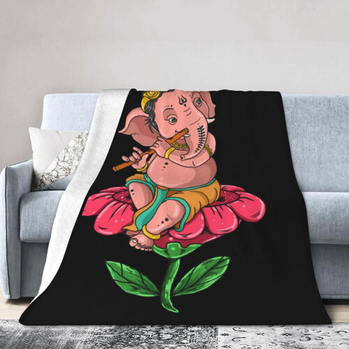 Elefántos flanel takaró 150x120 cm 1