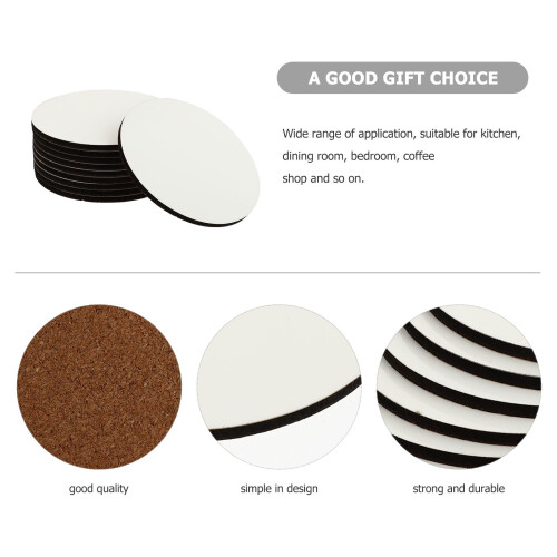 10pcs Melamine Coasters – Heat-Resistant Round & Square 1