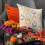 Orange vävd jacquard örngott 61x61 cm 4