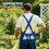 Large Capacity Work Apron Garden Aprons with Pocket For Fruit 6