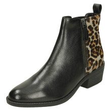 (Black, UK 4) Ladies Van Dal Zip Fastening Ankle Boots - Barlow II