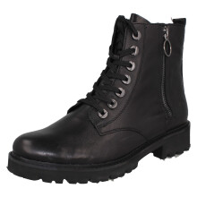 (Black, UK 6.5) Ladies Remonte Zip & Lace Up Fastening Casual Ankle Boots D8671