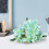 Artificial Blue Lilies Bouquet with Stems 4