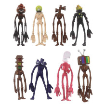 8 stk. sirenehode-actionfigur, gave til barn