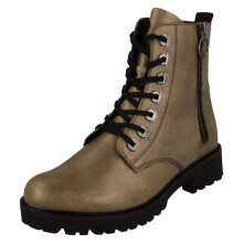 (Beige, UK 6.5) Ladies Remonte Zip & Lace Up Fastening Casual Ankle Boots D8671