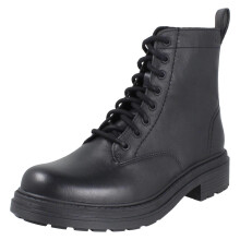(Black, UK 4.5) Ladies Clarks Chunky Sole Combat Style Boots - Orinoco3 Style