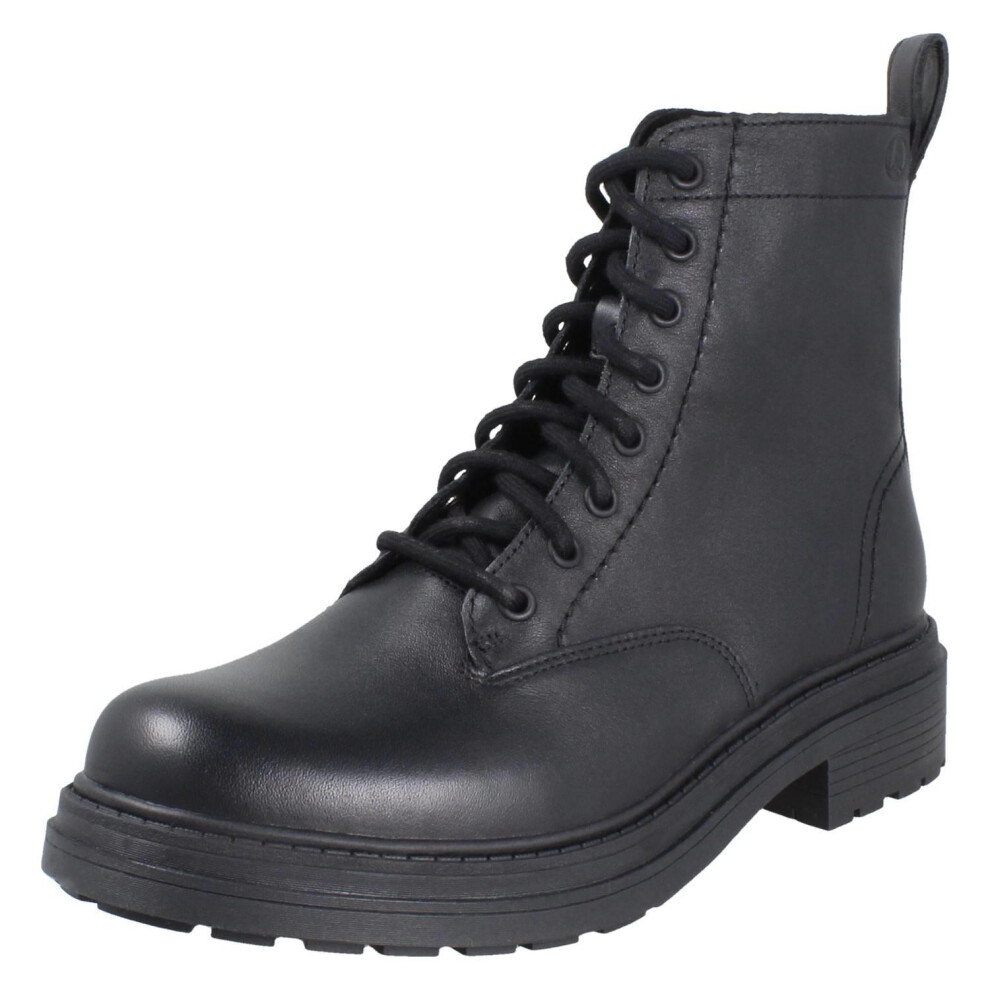 Clarks (Black, Uk 5) Ladies Chunky Sole Combat Style Boots - Orinoco3 Style