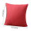 Housse de coussin unie pour canapé, lit ou bureau (1 pièce) 3