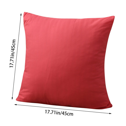Housse de coussin unie pour canapé, lit ou bureau (1 pièce) 2