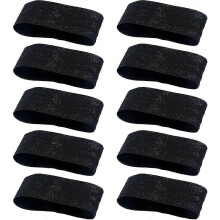 Brazaletes elásticos de luto para fútbol - 10 unidades, brazaletes deportivos negros