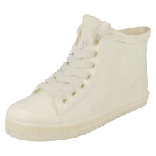 (White, UK 8) Ladies Spot On Ankle Wellington Boots