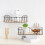 Wall Mounted Iron and Wood Shelf 44.9cm 4