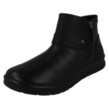 (Black, UK 5) Ladies Padders 2E/3E Fitting Ankle Boots - Springs